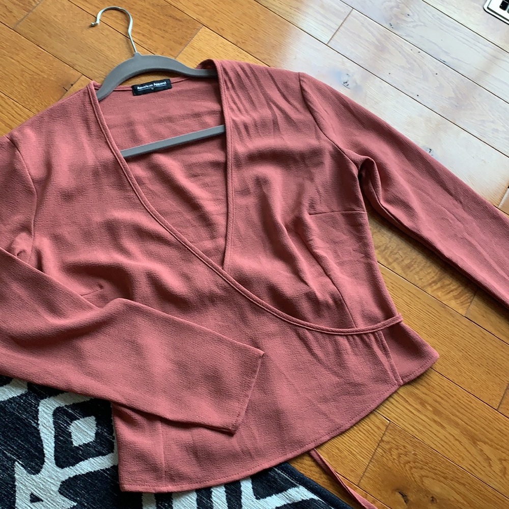 American Apparel Wrap Top